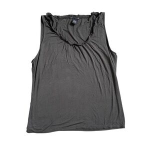 Chelsea & Theodore Sleeveless Ruffle Tank Top Size XL